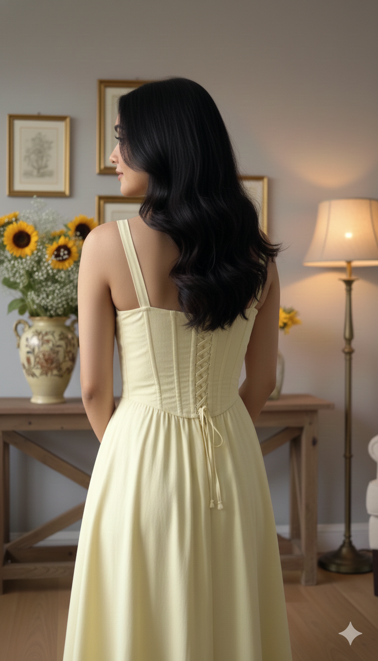 Yellow Corset Dress