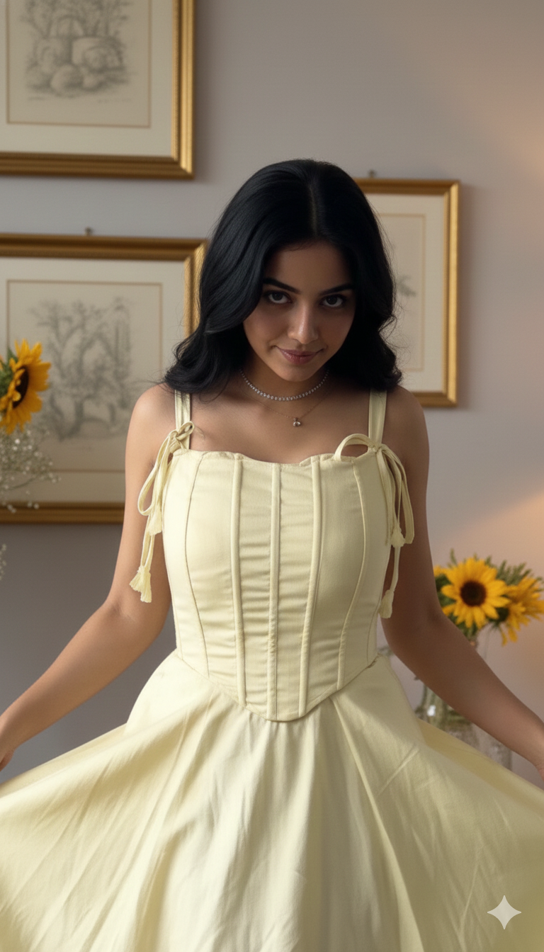 Yellow Corset Dress